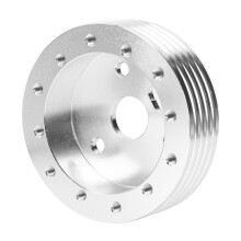 Durable Silver Aluminum Hub Spacer 1in for 5/6 Hole Wheels to 3 Hole Adapter