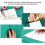 Light Green A3 Double Side PVC Cutting Mat Board with Precise Grid Lines 5