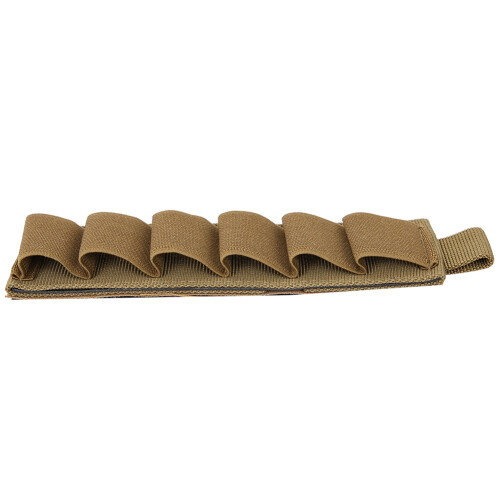 Multi-functional Tactical Shotgun Shell Pouch Khaki 6 Bullets Outdoor Ammo Holder 1