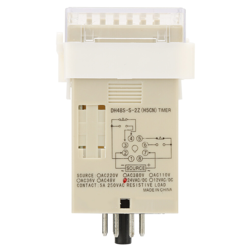 O111rom Dh48s S-2Z Smart Lcd Timer Relay 8 Pins 0.1S-99H Delay 24Vac/Dc 9371341485612
