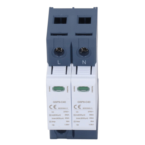 Surge Protective Device 40KA 2P 275V AC PC Voltage 2