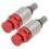 2 Stück M5x0.8 Aluminium-Gabel-Luftentlüftungsventil Rot 10