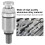 2 Stück M5x0.8 Aluminium-Gabel-Entlüftungsventil - Silber 3