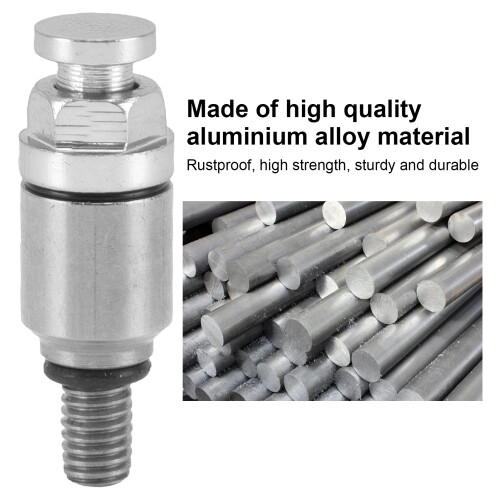 2 Stück M5x0.8 Aluminium-Gabel-Entlüftungsventil - Silber 2