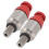 2 Stück M5x0.8 Aluminium-Gabel-Luftentlüftungsventil Rot 8