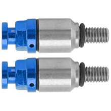 2 Stück M5x0.8 Aluminium-Gabel-Luftentlüfter Blau CRF150R für CR125R