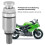 2 Stück M5x0.8 Aluminium-Gabel-Entlüftungsventil - Silber 8