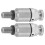 2 Stück M5x0.8 Aluminium-Gabel-Entlüftungsventil - Silber 15