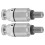 2 Stück M5x0.8 Aluminium-Gabel-Entlüftungsventil - Silber 16