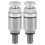 2 Stück M5x0.8 Aluminium-Gabel-Entlüftungsventil - Silber 2