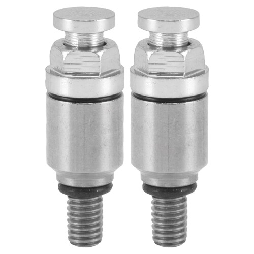 2 Stück M5x0.8 Aluminium-Gabel-Entlüftungsventil - Silber 1