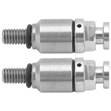 2 Stück M5x0.8 Aluminium-Gabel-Entlüftungsventil - Silber