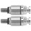 2 Stück M5x0.8 Aluminium-Gabel-Entlüftungsventil - Silber 1