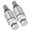 2 Stück M5x0.8 Aluminium-Gabel-Entlüftungsventil - Silber 10
