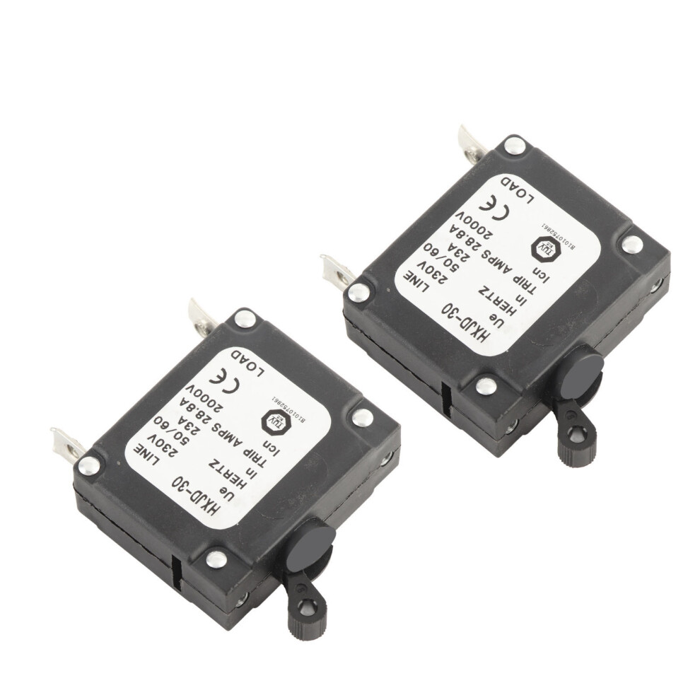 2 Pack 23A Petrol Generator Circuit Breakers With Switch 230V Safety Protection 7631341488313