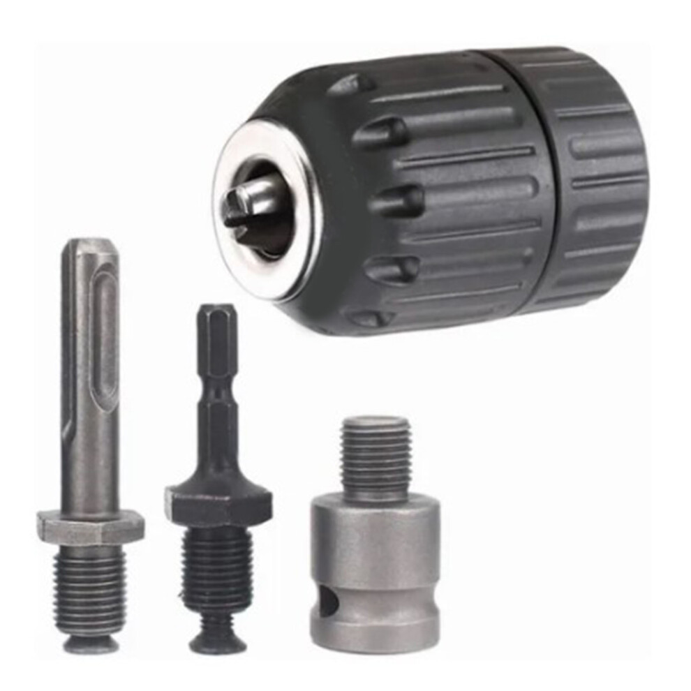 4 Pcs Drill Chuck Adapter Set 10mm Impact Drill