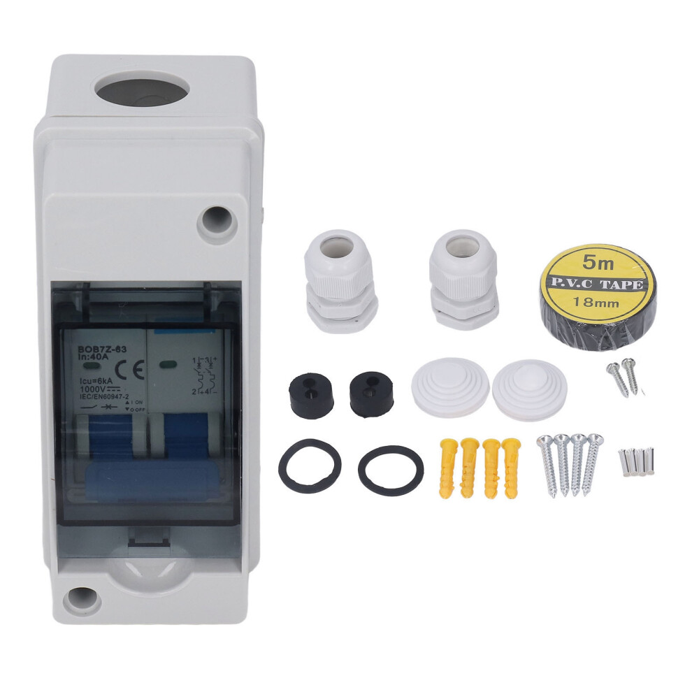 DC Disconnect Switch 40A Protective Transparent