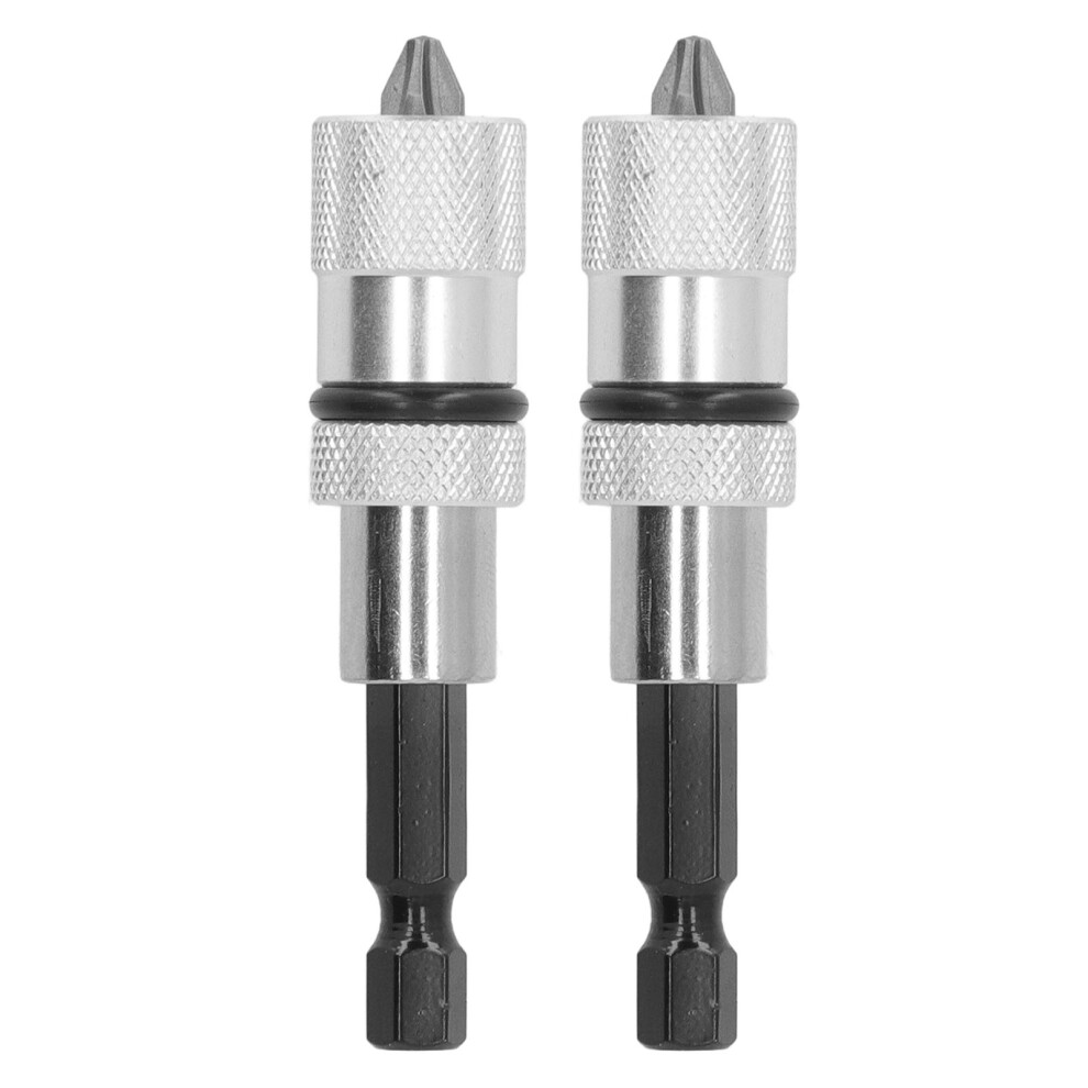 2Pcs Fast Change Bit Holder Hex 1/4in Magnetic