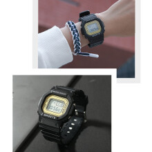 Reloj deportivo electrónico LED negro, impermeable