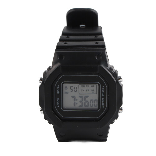Reloj deportivo electrónico LED negro, impermeable 1