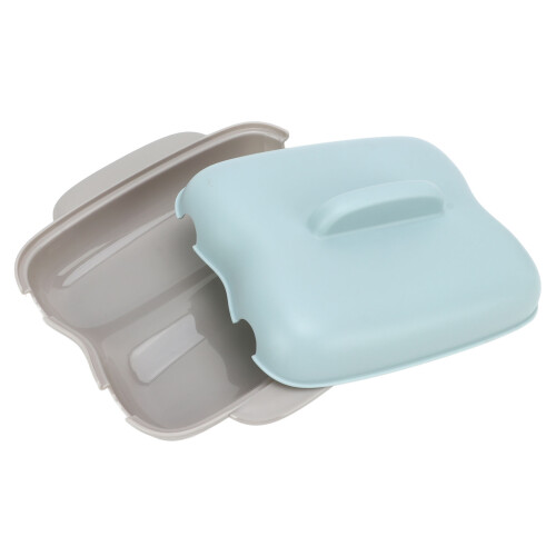 Microwave Corn Cooker, PP, Blue, 2 Cobs, 22.4x22.3x9.8cm