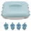Microwave Corn Cooker, PP, Blue, 2 Cobs, 22.4x22.3x9.8cm 2