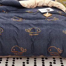 Whale verdickter weicher Bettbezug 310g 180x220cm