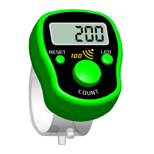 Digital LED Finger Tally Counter – 3.8cm, Random Color, Handheld Electronic Clicker 2
