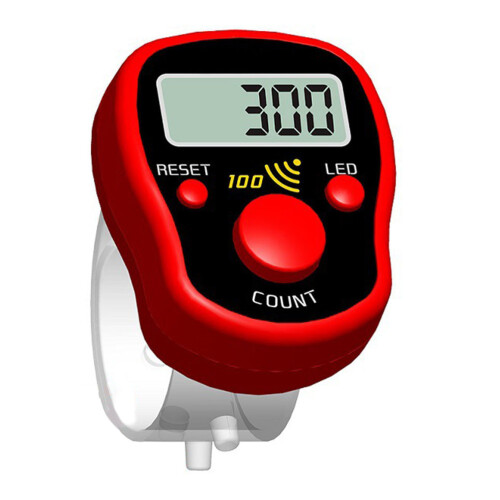Digital LED Finger Tally Counter – 3.8cm, Random Color, Handheld Electronic Clicker 1