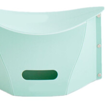 Taburete plegable verde frijol - para exteriores, PP bajo, 270 g