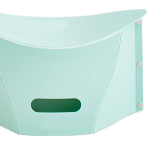 Portable Green PP Folding Stool for Outdoors, 270g Lightweight