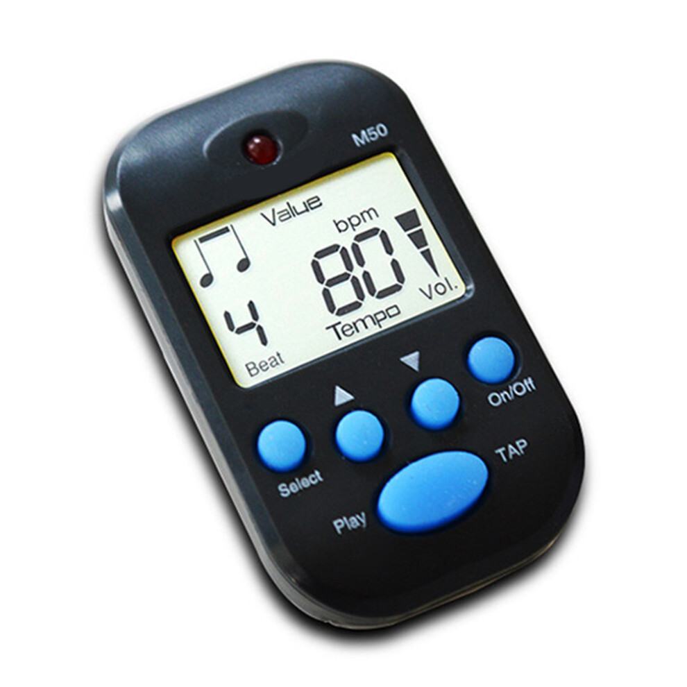 Electronic Metronome with Clip for Piano Violin Guitar Drums Battery Powered
