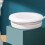 320ML Silicone Folding Cup with Lid, Portable Space Saver, Jade White 4