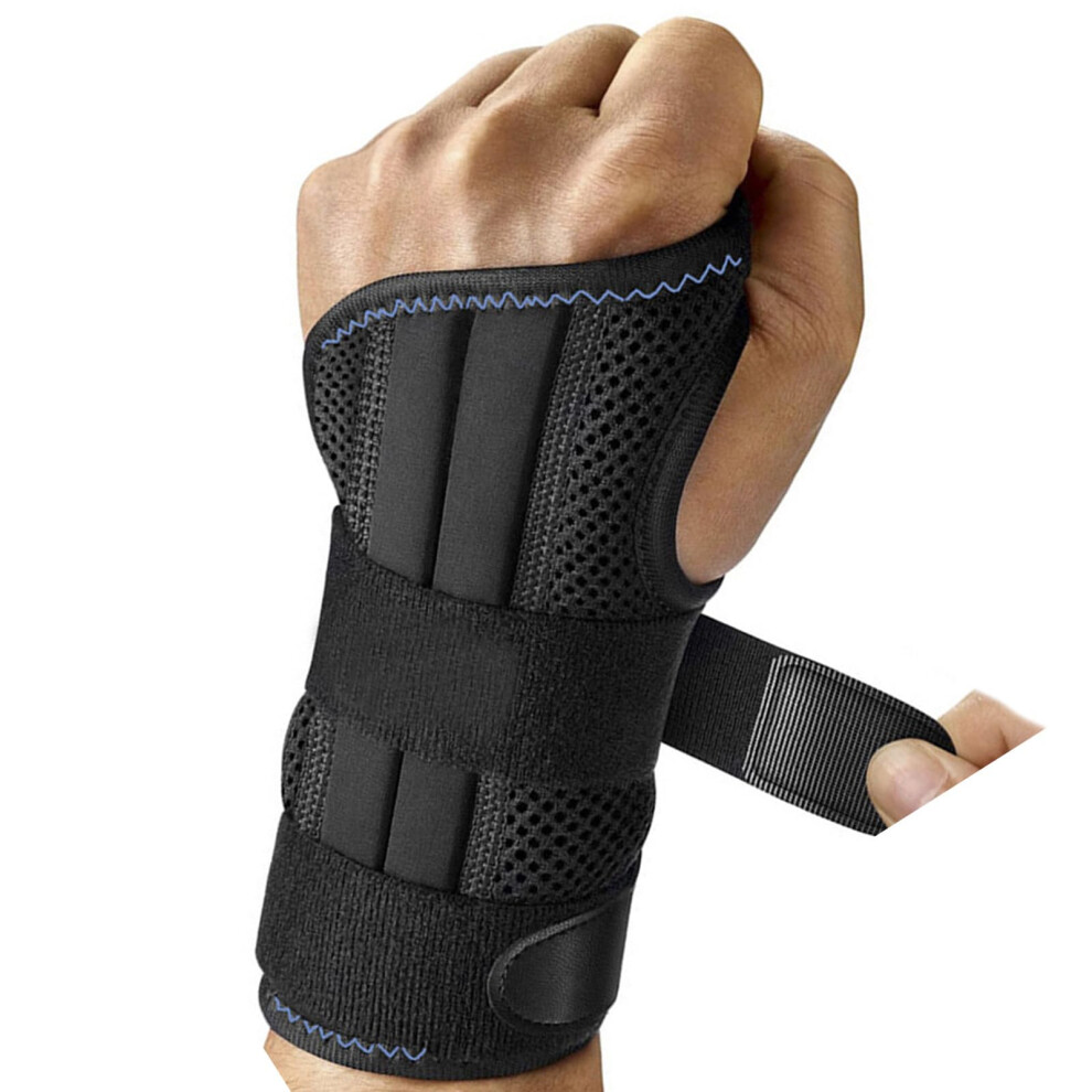 Adjustable Wrist Stabilizer Brace for Left and Right Hands, Support for Fitness, Adjustable Size, Breathable Material