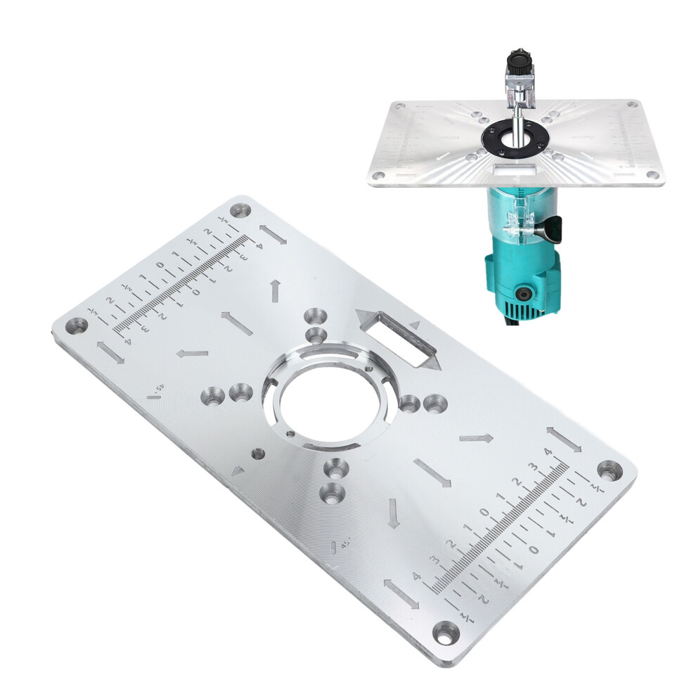 Multifunctional Aluminum Router Table Insert Plate For Woodworking 120X235mm 5091341499092