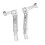 Adjustable Variable Speed Bike Training Wheels for Kids 16-22 inch Silver 12