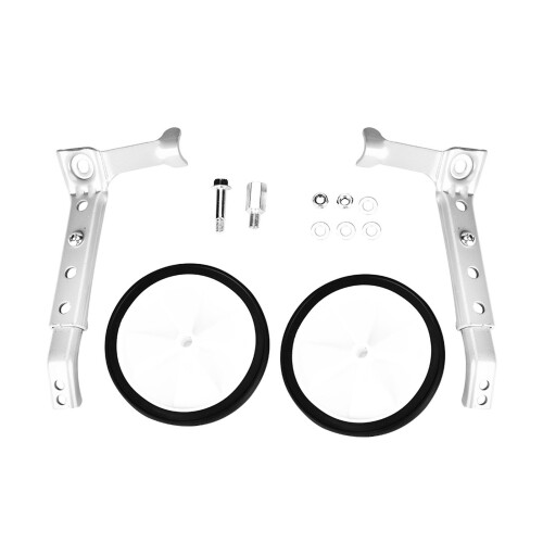 Adjustable Variable Speed Bike Training Wheels for Kids 16-22 inch Silver 2