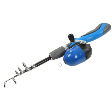 Kids Fishing Kit 140cm Reel Lures Storage Bag Outdoor Blue