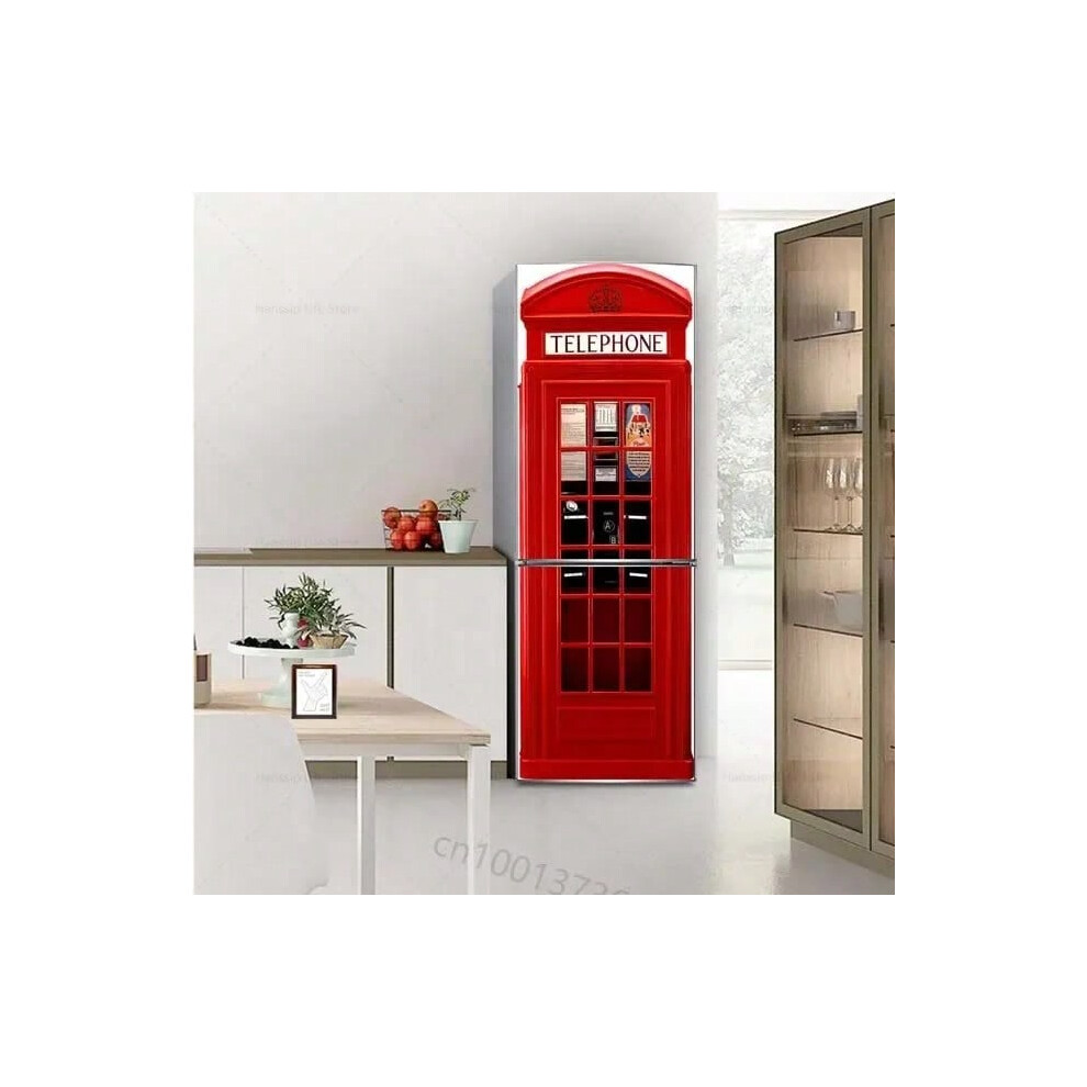 (23, 100x180cm (cut 2pcs)) Red Wine Glass Mural Refrigerator Door Art Mural Sticker, Peel and Stick Phone Booth Coffee Wallpaper for Fridge Door Decal-image-OPC-PJMPM2V-NEW