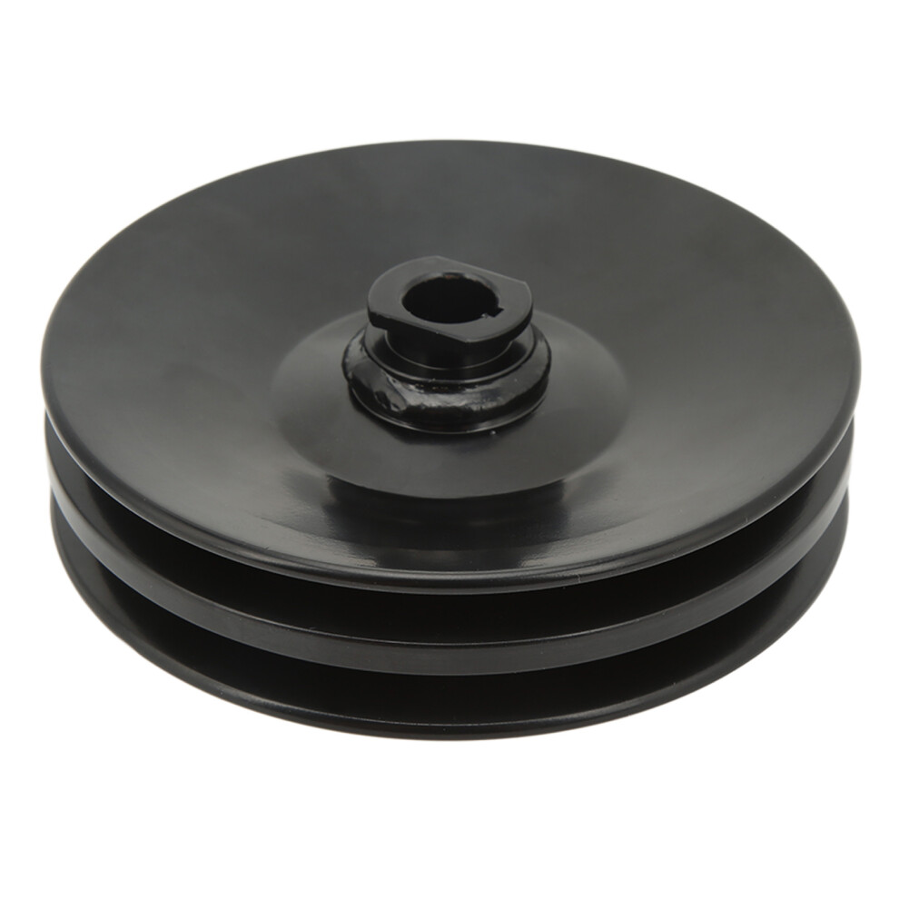 Double Groove Power Steering Pulley For Chevy 350 454 Engines Black 7901341505205