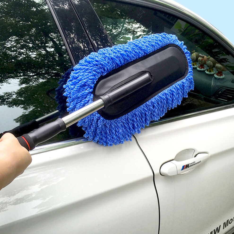 Retractable Car Wash Brush Microfiber Scratch-Free Mop Blue 4671341505422