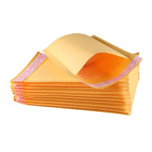 Bubble Envelopes Pack of 50 Kraft Padded Mailers Small 15x21CM Orange Shipping Bags for Secure Packaging