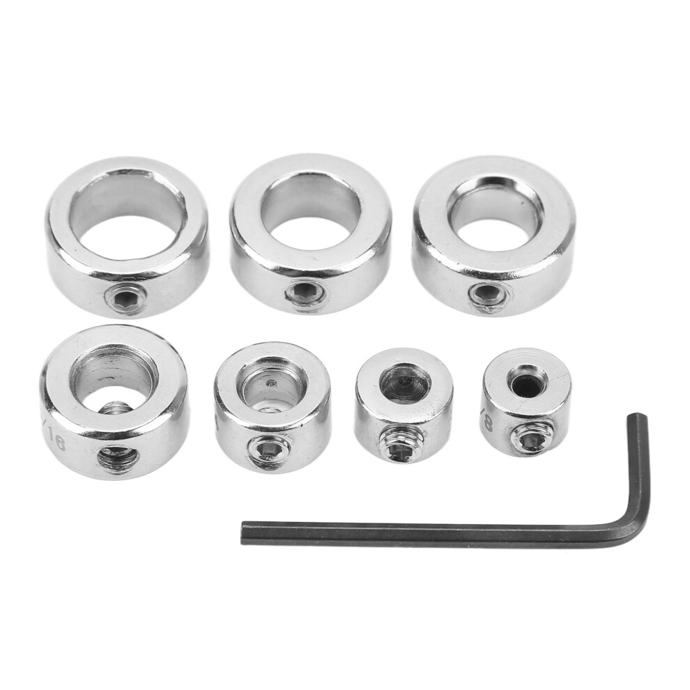 7PCS Twist Bit Stop Collar High Carbon Steel