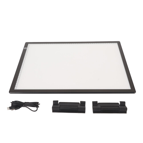 A3 Stepless Dimming LED Light Pad, 12000K USB Powered, Sketch & Animation 1