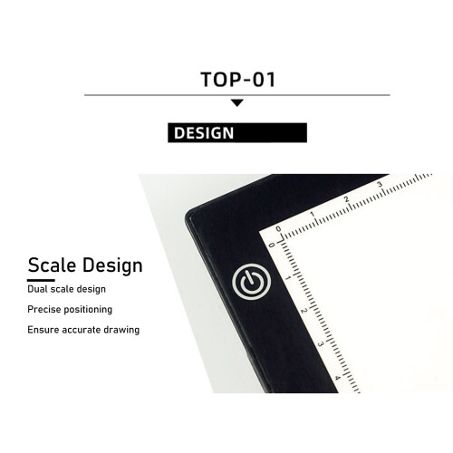 A3 Stepless Dimming LED Light Pad, 12000K USB Powered, Sketch & Animation 2