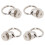 9mm Silver Pure Copper Rivets - 200 Sets for Bag & Wardrobe Design 16