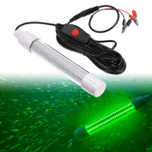 Luz de pesca 144 LED 16 W 28,5 x 28,5 x 198 mm blanco