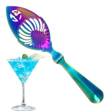 Absinthe Spoon Wormwood Hollow Design Slotted Serving Spoon Stainless Steel Colorful 2 for Absinthe Serving