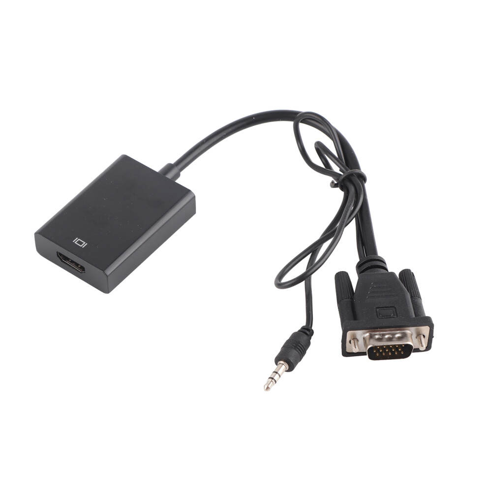 Vga To Hdmi Converter 1080P With 3.5Mm Audio Usb Power Black/Silver 8081341519057