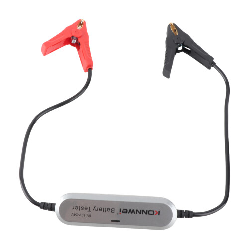 6V/12V/24V Auto BT Batterietester Silber 16x8x4,5 cm 2